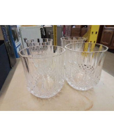 LOT DE 4 VERRES CRISTAL D’ARQUES 