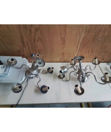 LUSTRE 5 BRANCHES EN ETAIN