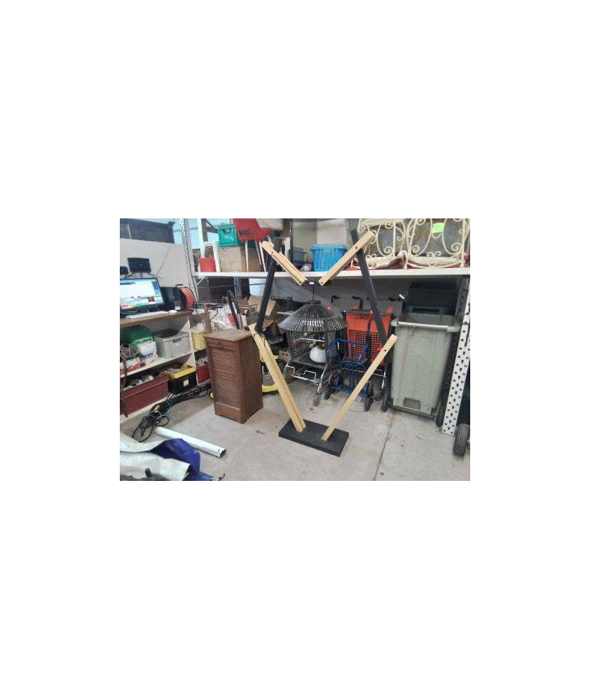 GRANDE LAMPE DESIGN CHARPENTE