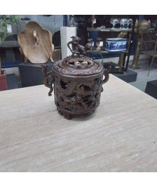 BRULE PARFUM ASIATIQUE EN BRONZE 