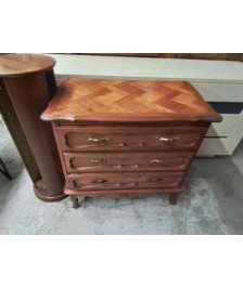 COMMODE EN MERISIER DE STYLE LOUIS XV