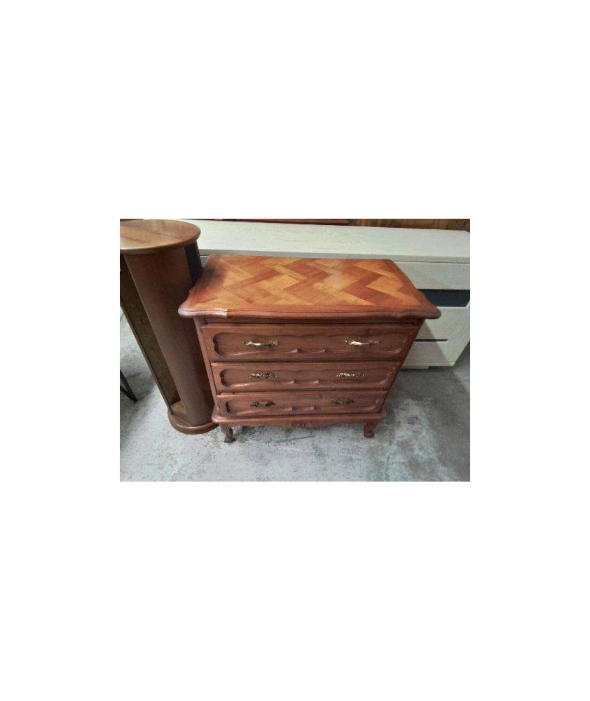 COMMODE EN MERISIER DE STYLE LOUIS XV