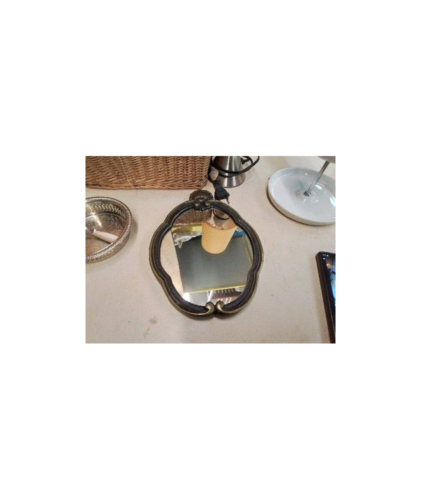 MIROIR STYLE LOUIS XV EN BRONZE