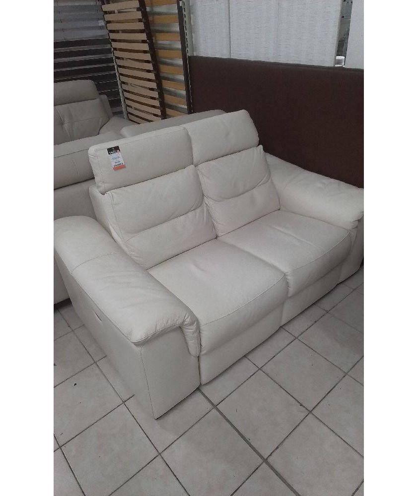 CANAPE 2 PLACES ELECTRIQUE CREME