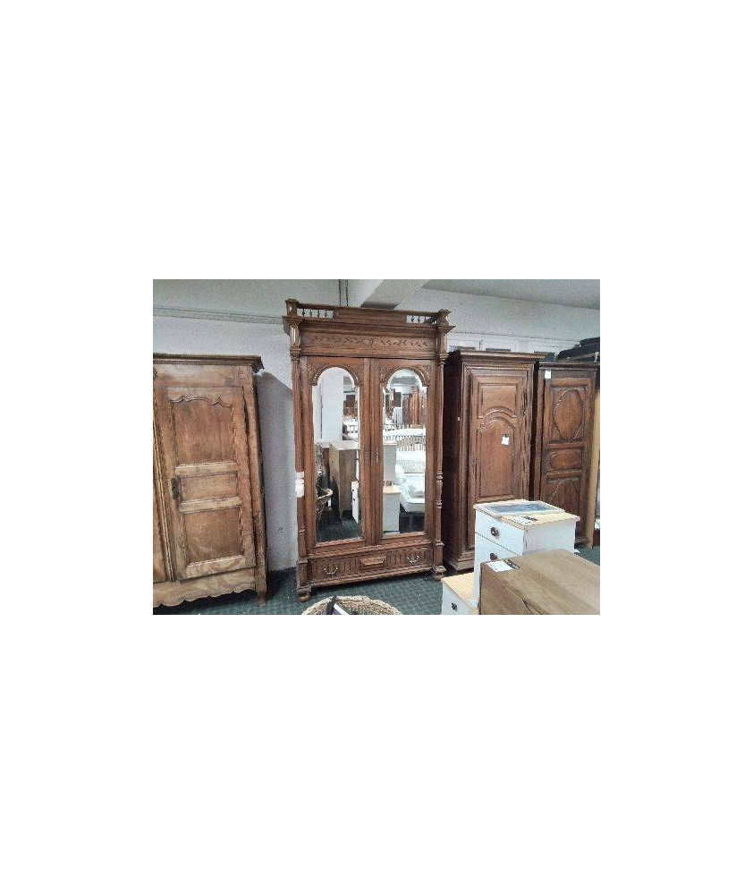 AMOIRE ETAGERE STYLE HENRY II GLACÉ