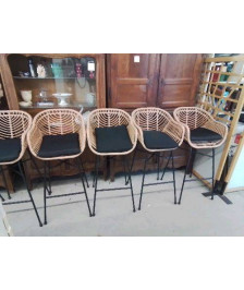 CHAISE HAUTE EN OSIER REF NON RENSEIGNER