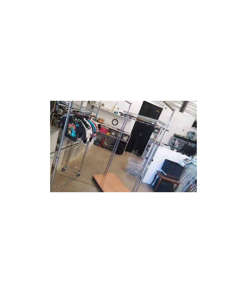 PORTANT +ETAGERE VERRE