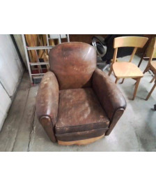 FAUTEUIL CLUB EN CUIR 