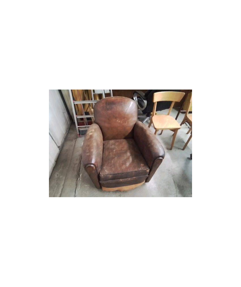 FAUTEUIL CLUB EN CUIR 