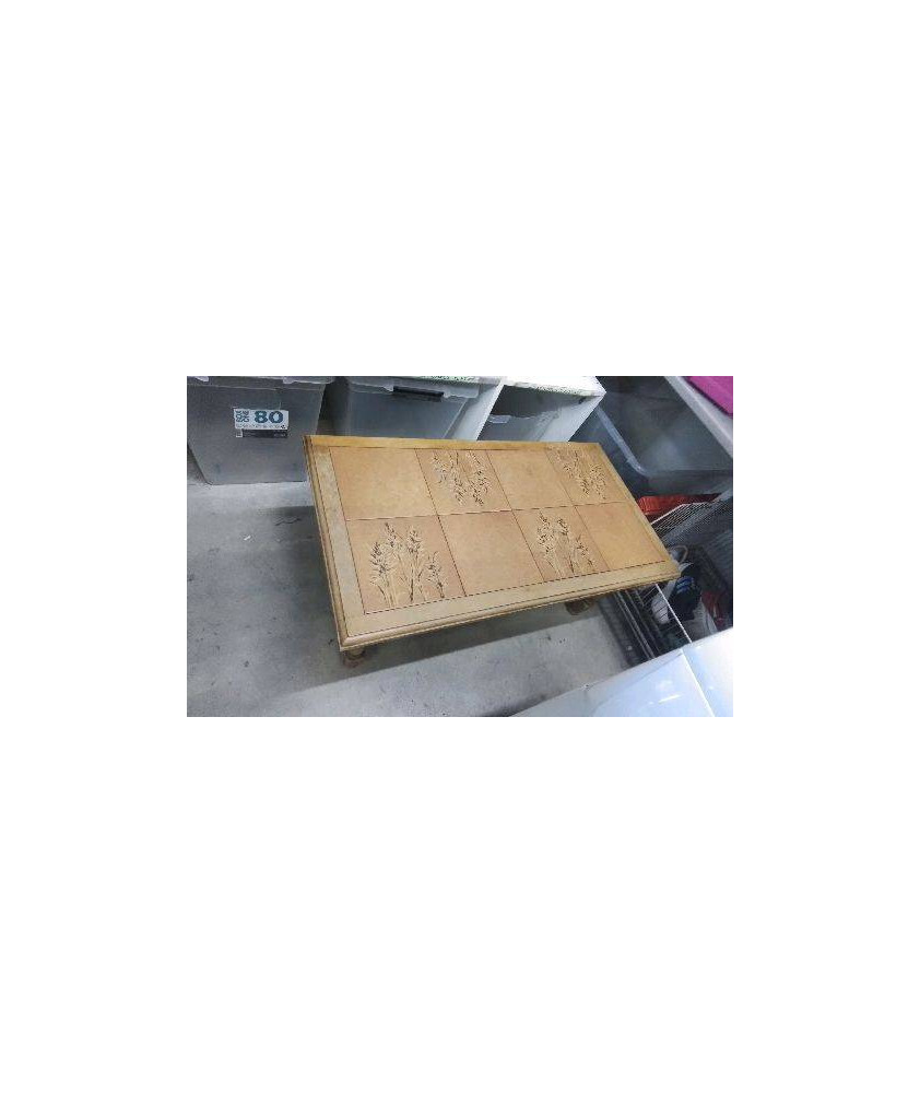 TABLE BASSE CARRELEE