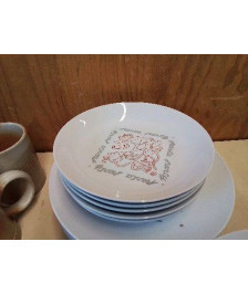 LOT DE 5 ASSIETTE À PATE 