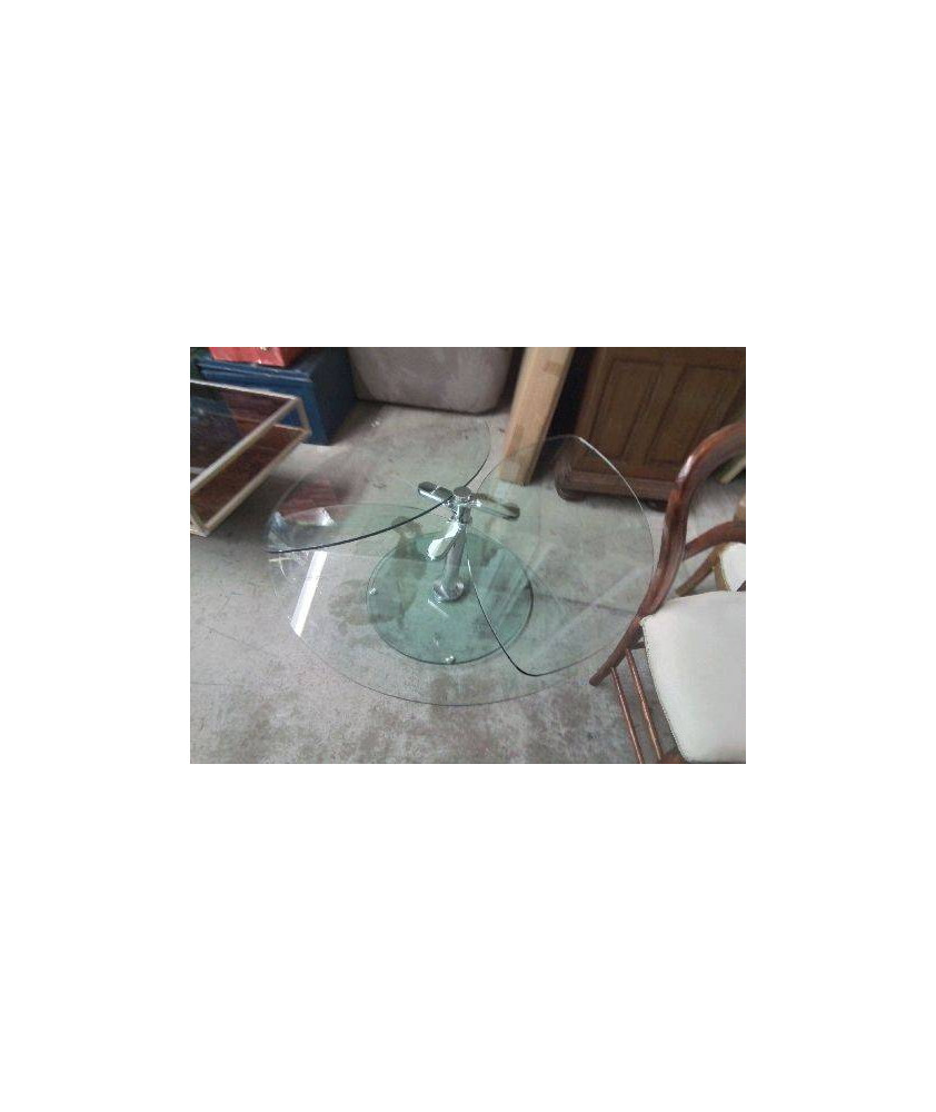 TABLE BASSE EN VERRE ARTICULÉ 