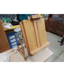 VALISE À PEINTURE AVEC CHEVALET LEFRANC ET BOURGEOIS