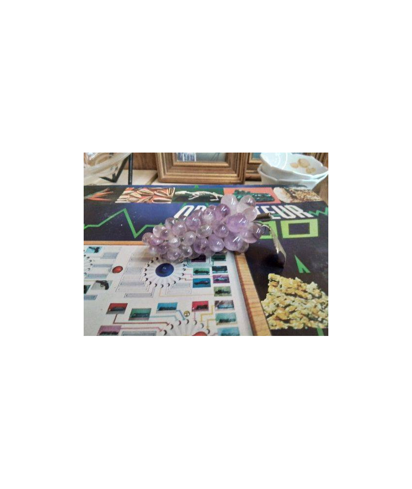 GRAPPE RAISIN EN PIERRE SEMI PRECIEUSE 