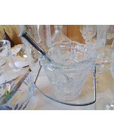 SCEAU A GLACONS AVEC PINCE