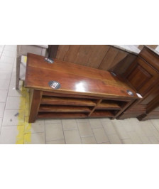 MEUBLE TV BOIS EXOTIQUE 