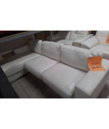 CANAPE CUIRE BLANC