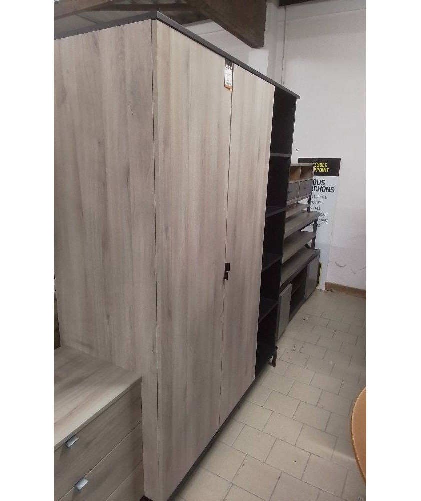 ARMOIRE 2P BIBLIOTH EN 3 COLIS