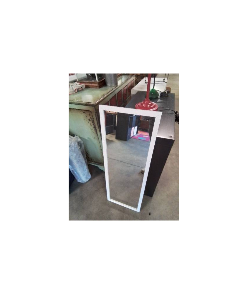 MIROIR RECTANGULAIRE BOIS BLANC 