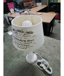 LAMPE BOIS ECRU TOURNÉ AJ ECRU ECRU