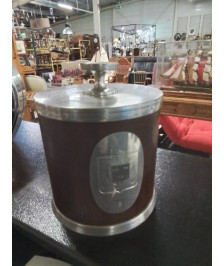 SEAU A GLAÇONS GRAND BOUTELIER ECHANSON ETAIN ET BOIS ANNÉES 40