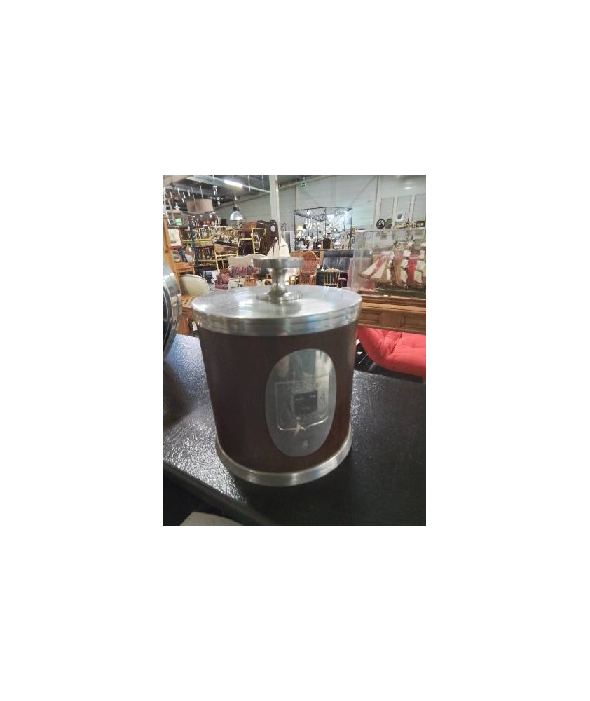 SEAU A GLAÇONS GRAND BOUTELIER ECHANSON ETAIN ET BOIS ANNÉES 40