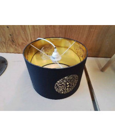 SUSPENSION NOIR ET DORÉ 