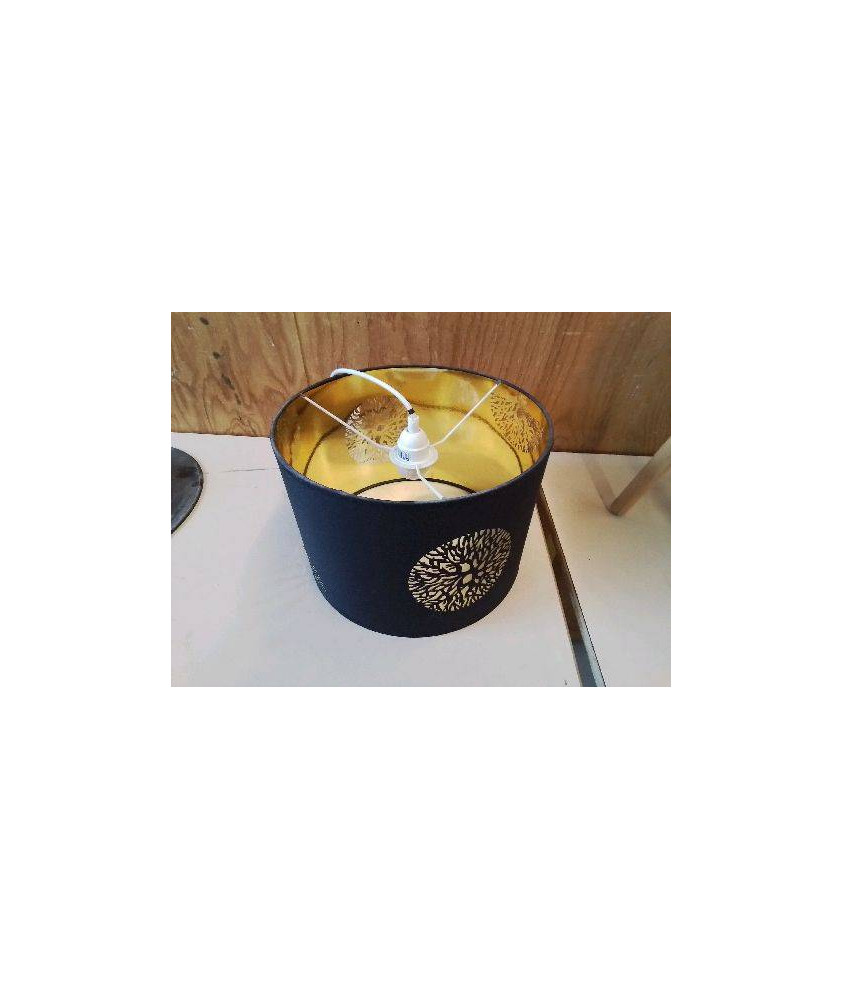 SUSPENSION NOIR ET DORÉ 