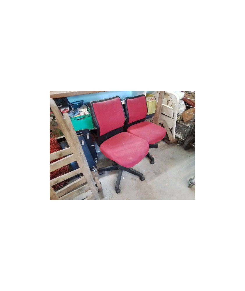 CHAISE DE BUREAU ROUGE