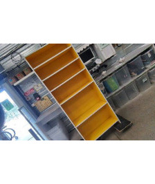 ETAGERE BIBLIOTHEQUE JAUNE 