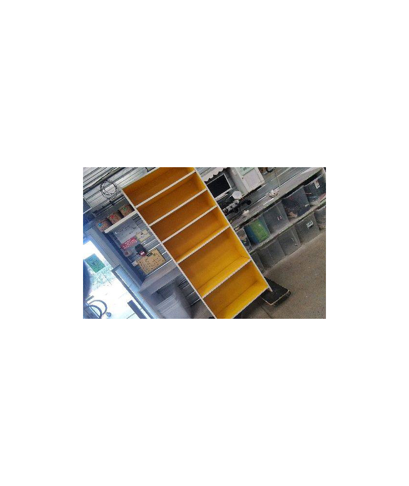 ETAGERE BIBLIOTHEQUE JAUNE 