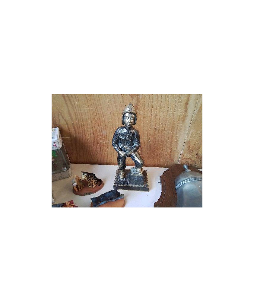 STATUETTE BRONZE POMPIER