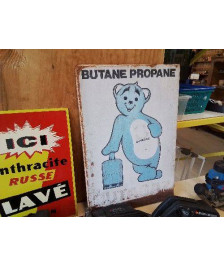 PLAQUE PUBLICITAIRE BUTANE PROPANE