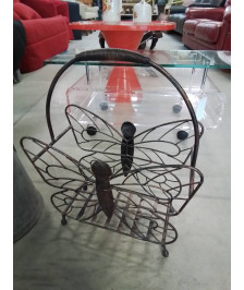 PORTE REVUES MÉTAL AUX PAPILLONS 