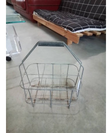 PORTE BOUTEILLES FER FORGÉ DÉBUT XXE 6 BTS