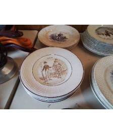 ASSIETTE À DESSERT LOT DE 7 