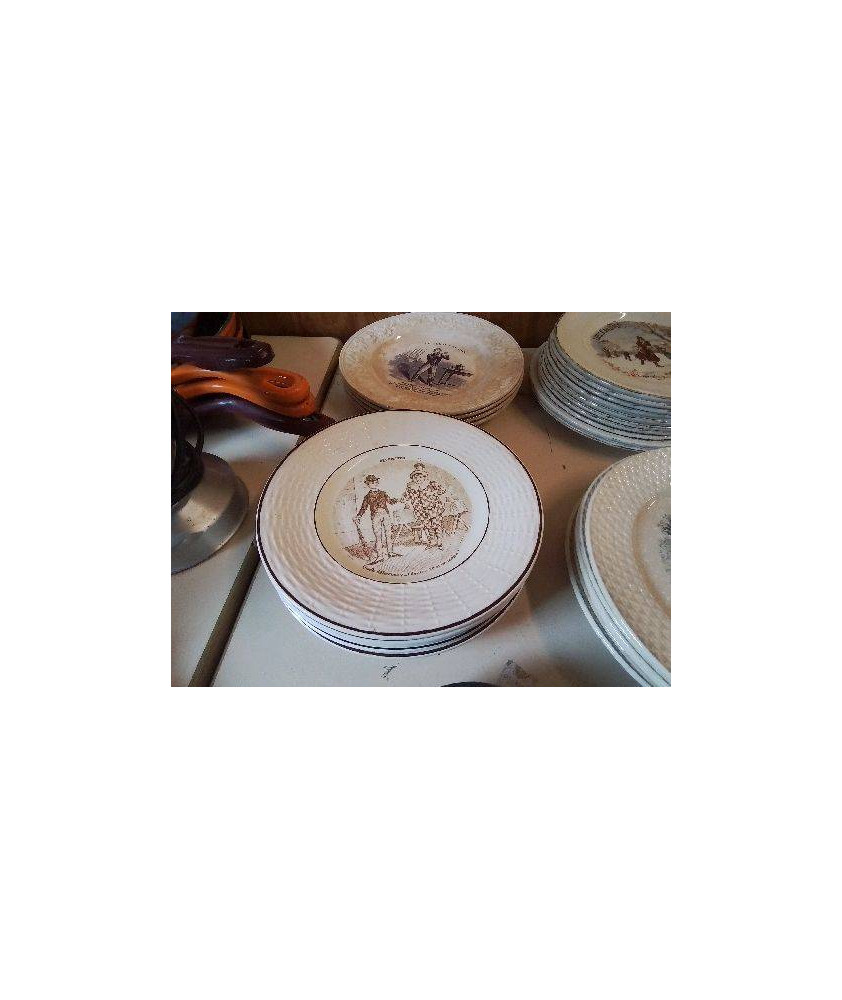 ASSIETTE À DESSERT LOT DE 7 