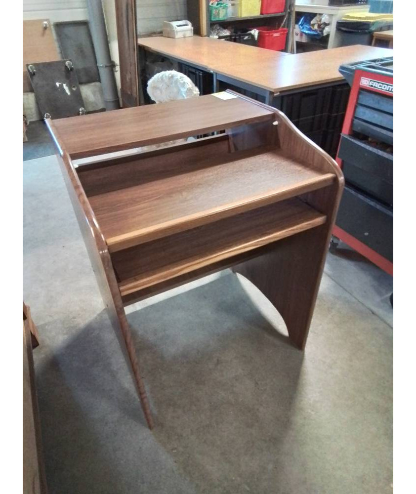 BUREAU INFORMATIQUE BOIS 1 TABLETTE 