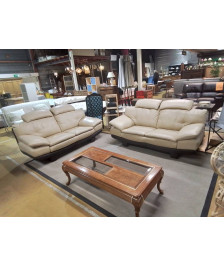 SALON 3/2 CUIR EN L’ETAT 