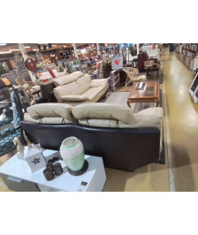 SALON 3/2 CUIR EN L’ETAT 