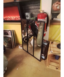 MIROIR CADRE MÉTALLIQUE 80X60