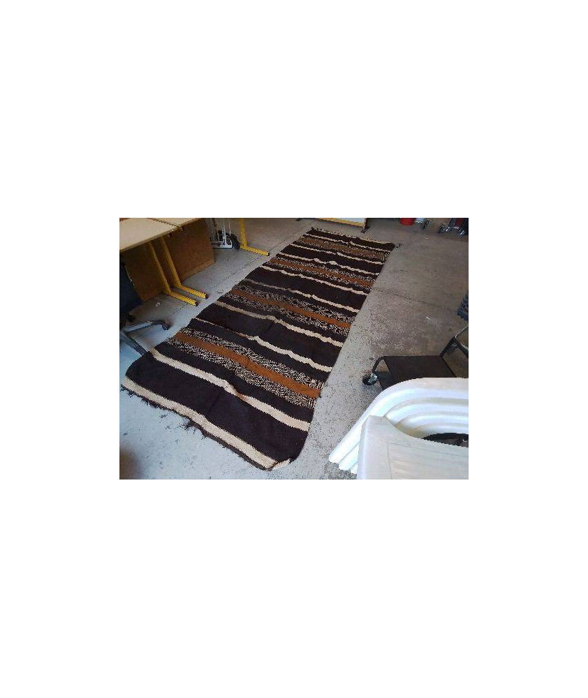 TAPIS DE COULOIR BERBÈRE MAROCAIN EN POILS DE CHÈVRE 