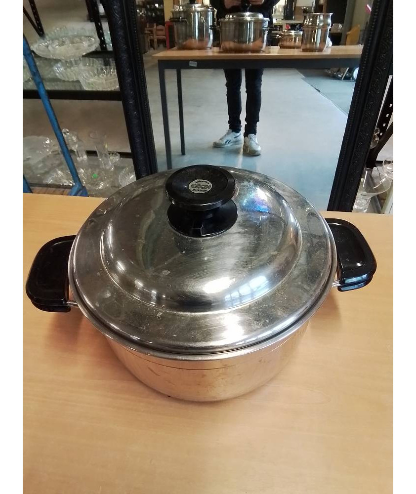 FAITOUT ACIER INOX UNIVERSAL COOK SYSTEM FRABOSK TOUS FEUX SAUF INDUCTION 