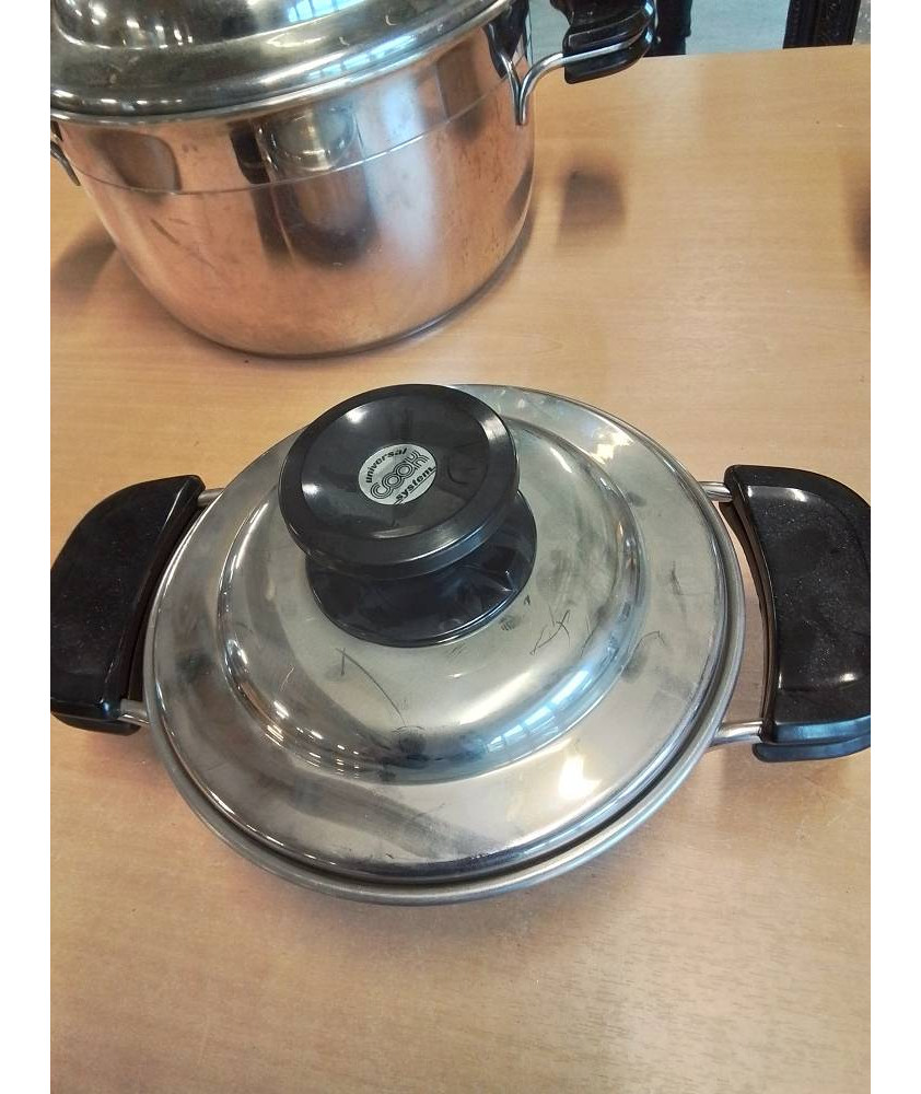 FAITOUT ACIER INOX UNIVERSAL COOK SYSTEM FRABOSK TOUS FEUX SAUF INDUCTION 