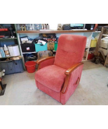 FAUTEUIL RELAX MICROFIBRE ROUGE