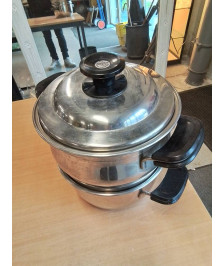 COUSCOUSSIER ACIER INOX UNIVERSAL COOK SYSTEM FRABOSK TOUS FEUX SAUF INDUCTION 