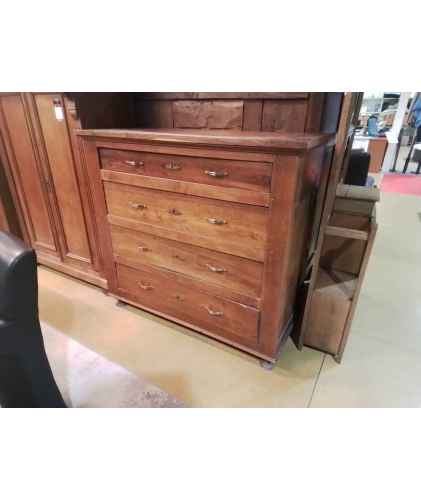 COMMODE CHENE 4 TIROIRS 