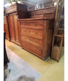 COMMODE CHENE 4 TIROIRS 