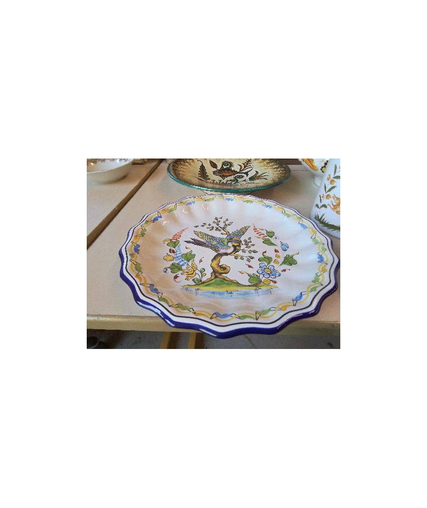 PLAT MOTIF OISEAU MONTIGNON 