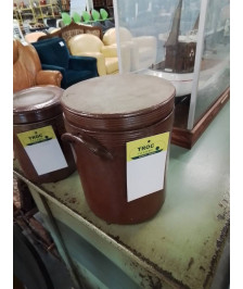 POT A SALER A OREILLES GRES VERNISSE 